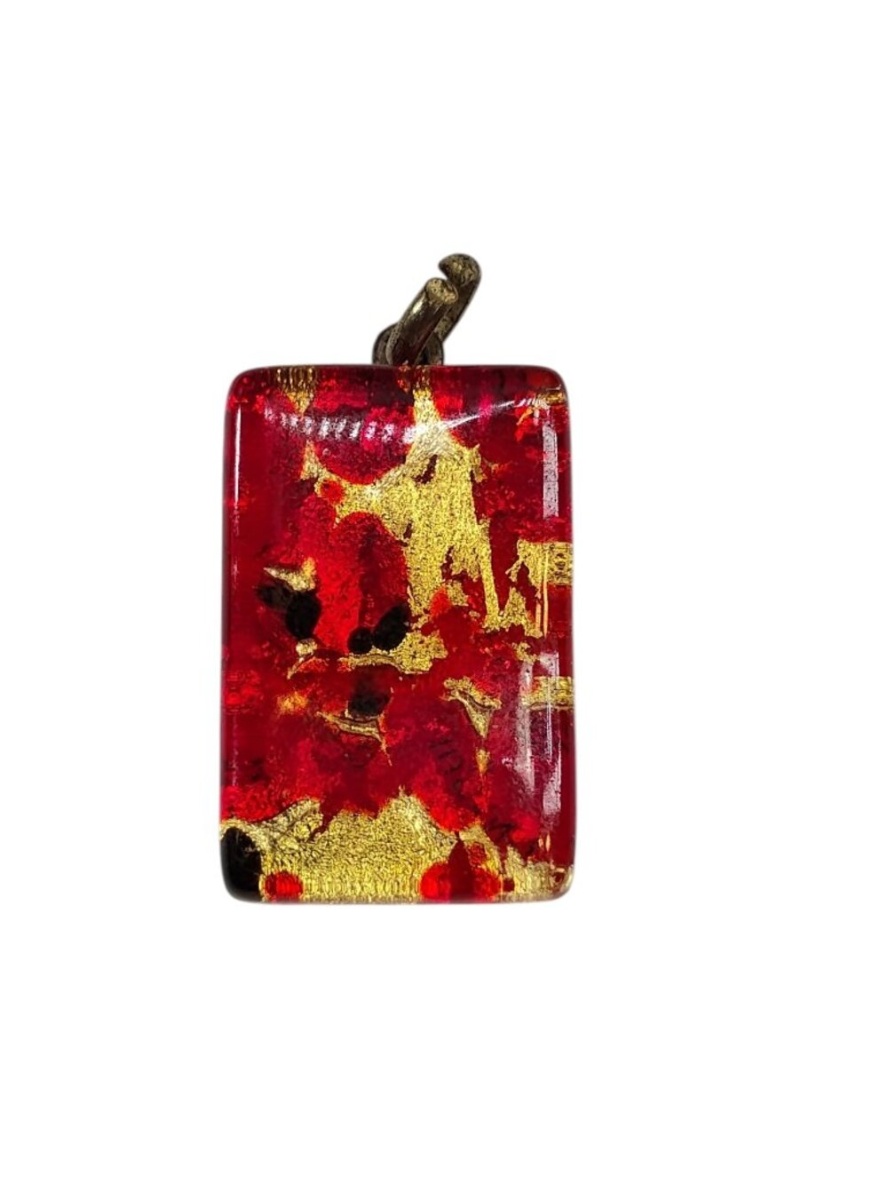 Murano Glass Pendant Charm Signed Authentic Italian Jewelry